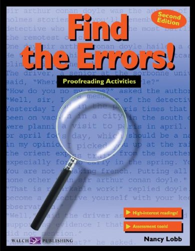Cover of Find the Errors!: Proofreading Activities