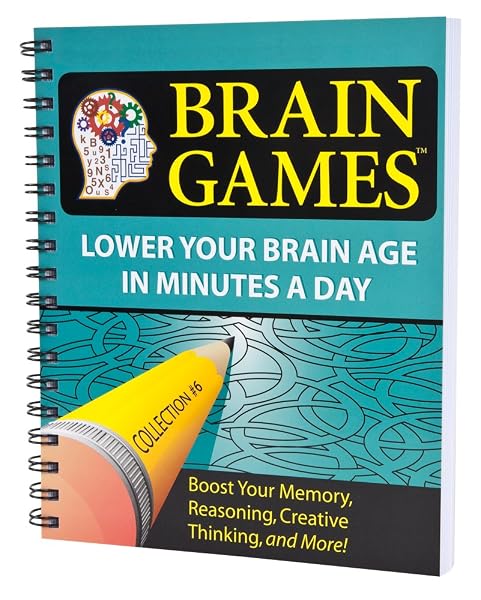 Cover of Brain Games #6: Lower Your Brain Age in Minutes A Day (Volume 6)
