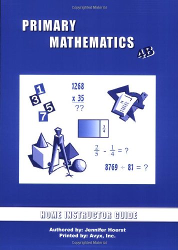 Cover of Primary Mathematics Home Instructor's Guide 4B (U.S. Edition)