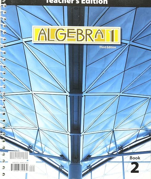 Cover of Algebra 1 Teacher Ed Grd 9 Bob Jones University Press