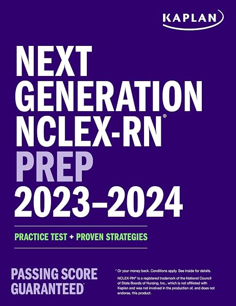 Cover of Next Generation NCLEX-RN Prep 2023-2024: Practice Test + Proven Strategies (Kaplan Test Prep)