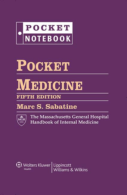 Cover of Pocket Medicine: The Massachusetts General Hospital Handbook of Internal Medicine (Pocket Notebook) Fifth Edition