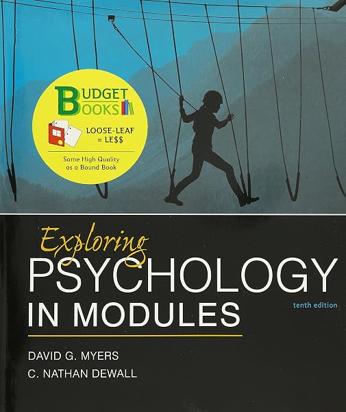 Cover of Loose-Leaf Version for Exploring Psychology in Modules