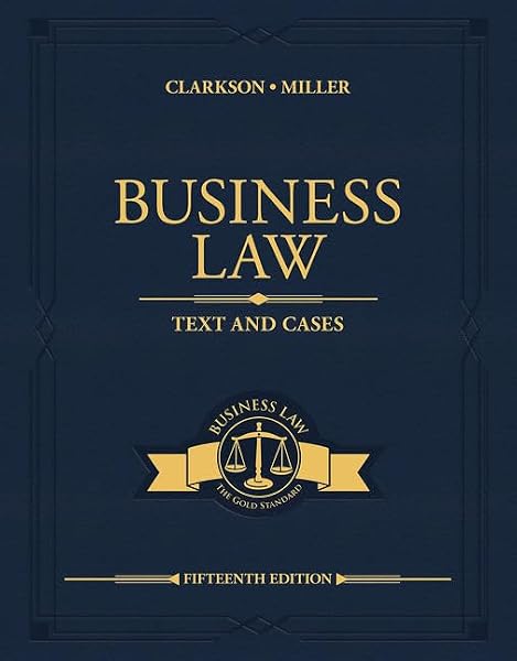 Cover of Business Law: Text and Cases (MindTap Course List)