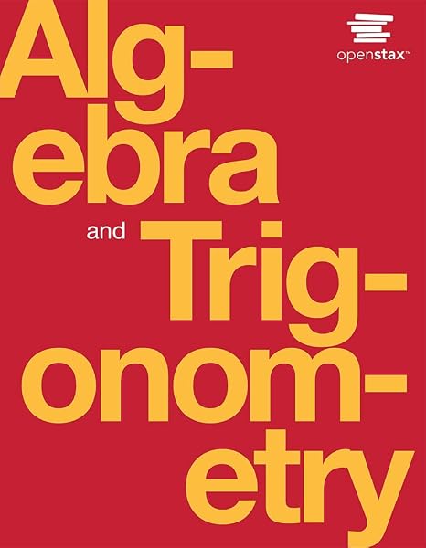 Cover of Algebra and Trigonometry by OpenStax (paperback version, B&W)