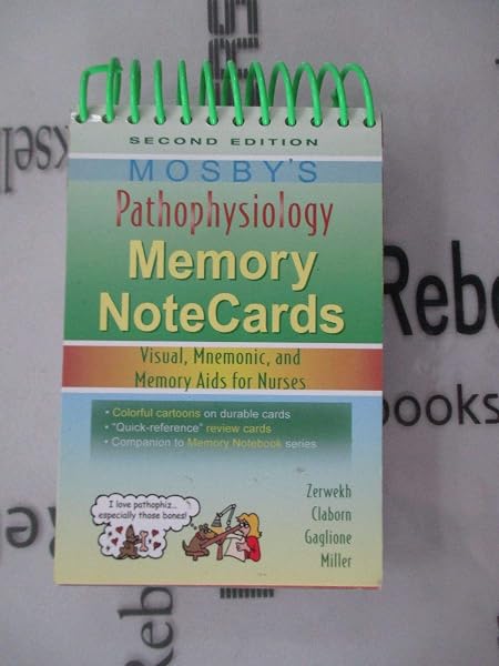 Cover of Mosby's Pathophysiology Memory NoteCards: Visual, Mnemonic, and Memory Aids for Nurses