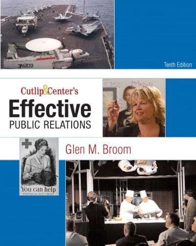 Cover of Cutlip and Center's Effective Public Relations