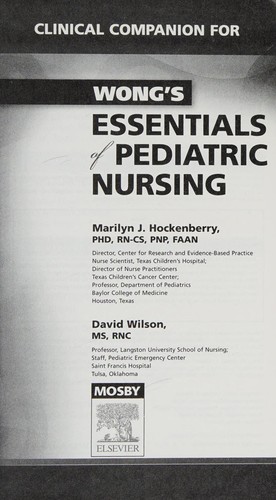 Cover of Clinical Companion for Wong's Essentials of Pediatric Nursing
