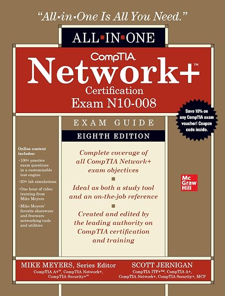Cover of CompTIA Network+ Certification All-in-One Exam Guide, Eighth Edition (Exam N10-008) (CompTIA Network + All-In-One Exam Guide)