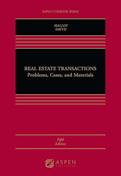 Cover of Real Estate Transactions: Problems, Cases, and Materials (Aspen Casebook)