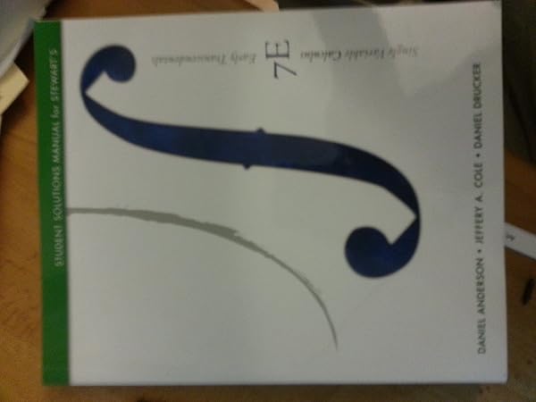 Cover of Student Solutions Manual, (Chapters 1-11) for Stewart's Single Variable Calculus: Early Transcendentals, 7th