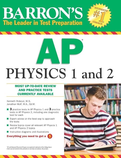 Cover of Barron's AP Physics 1 and 2