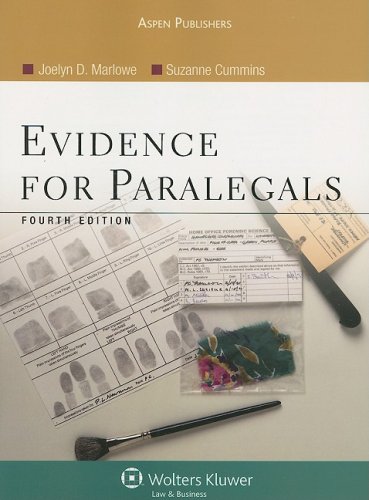 Cover of Evidence for Paralegals