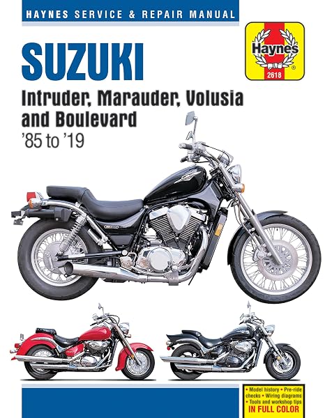 Cover of Suzuki Intruder, Marauder, Volusia and Boulevard Haynes Service & Repair Manual: 1985 to 2019 (Haynes Powersport)