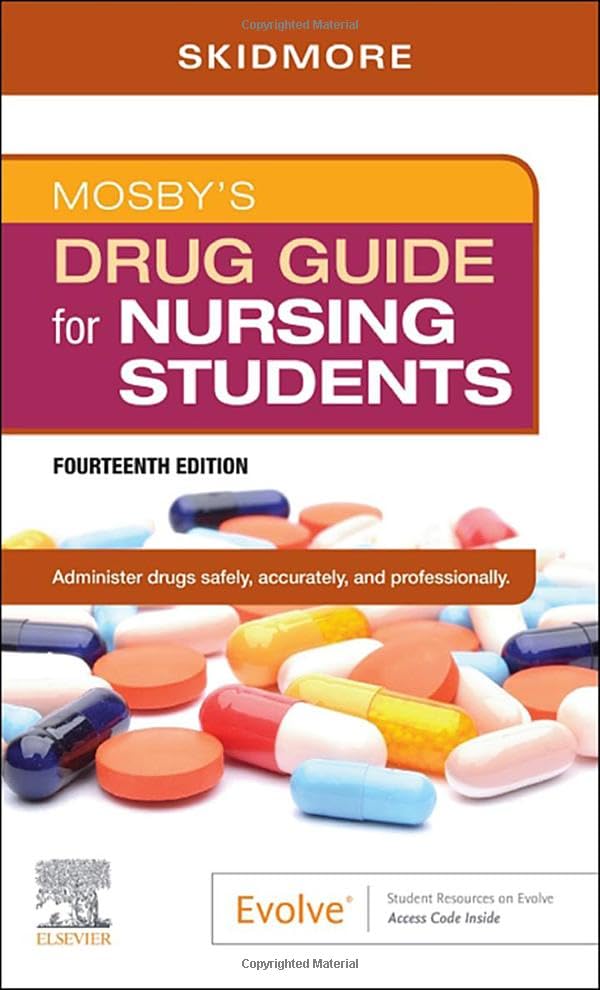 Cover of Mosby's Drug Guide for Nursing Students