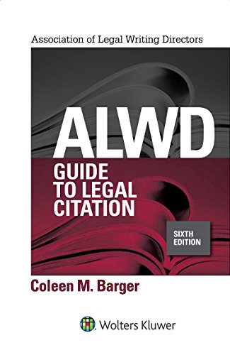 Cover of ALWD Guide to Legal Citation (Aspen Coursebook)