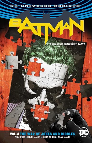Cover of Batman Vol. 4: The War of Jokes and Riddles (Rebirth)