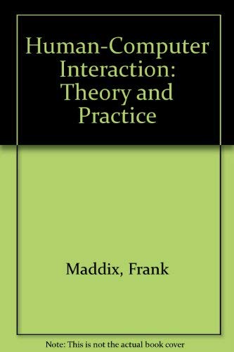 Cover of Human-Computer Interaction: Theory and Practice