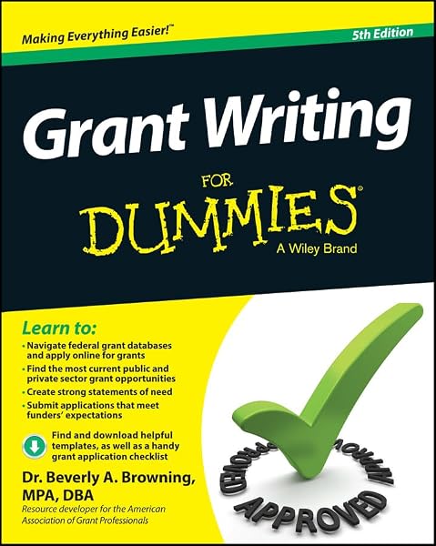 Cover of Grant Writing For Dummies, 5th Edition