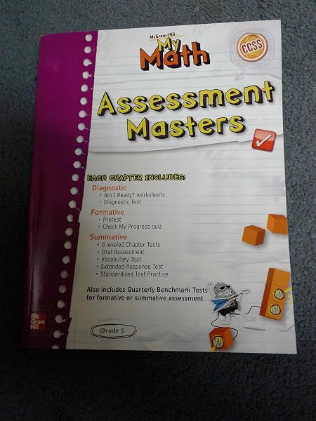 Cover of My Math Assessment Masters Grade 5