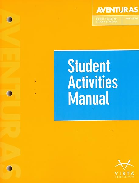 Cover of Aventuras 5th Student Activities Manual