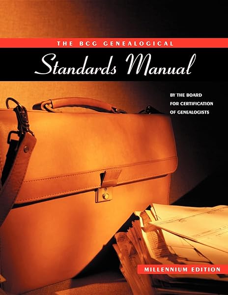 Cover of The BCG Genealogical Standards Manual