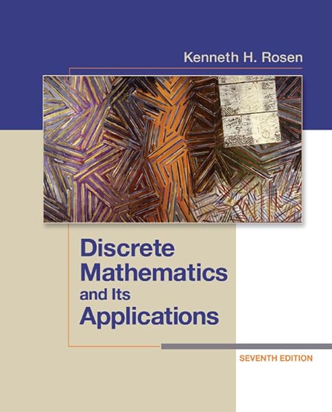 Cover of Discrete Mathematics and Its Applications Seventh Edition