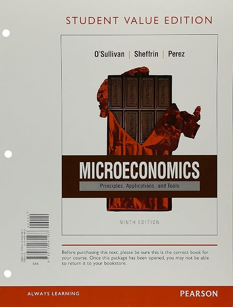 Cover of Microeconomics: Principles, Applications, and Tools