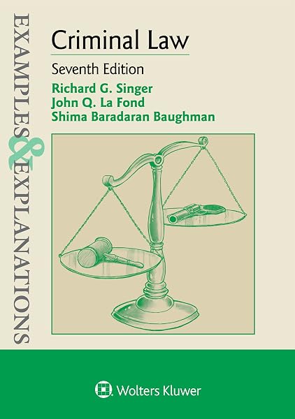 Cover of Examples & Explanations for Criminal Law