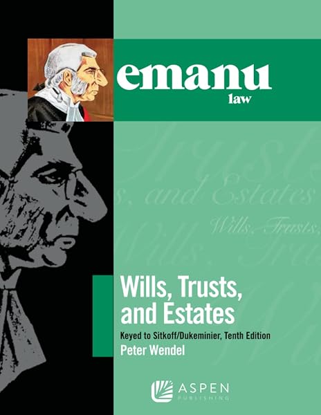 Cover of Emanuel law outlines Wills, Trusts, and Estates Keyed to stikoff/Dukeminier