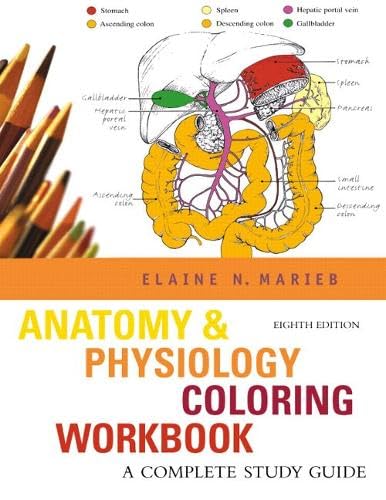 Cover of Anatomy & Physiology Coloring Workbook: A Complete Study Guide (8th Edition)