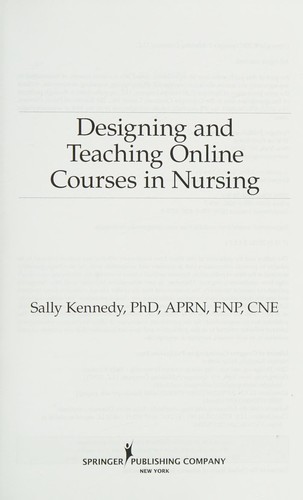 Cover of Designing and Teaching Online Courses in Nursing