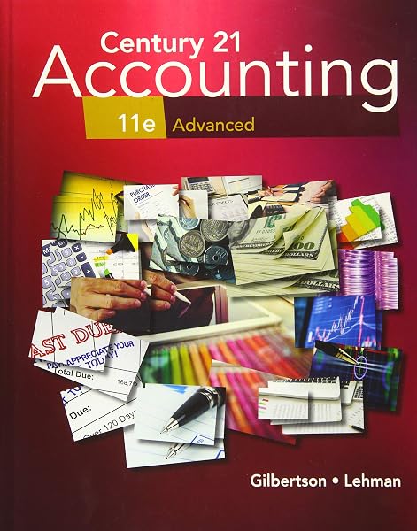 Cover of Century 21 Accounting: Advanced, 11th Student Edition (MindTap Course List)