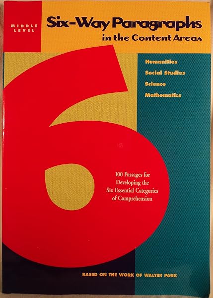 Cover of Six-Way Paragraphs in the Content Areas: Middle Level