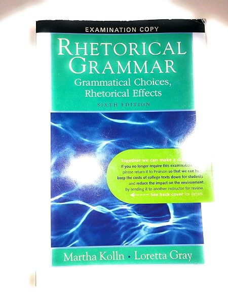 Cover of Rhetorical Grammar (6th Edition)