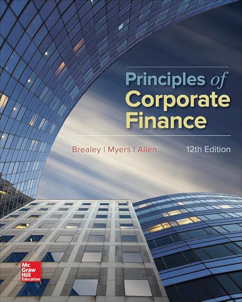 Cover of Principles of Corporate Finance (Mcgraw-hill/Irwin Series in Finance, Insurance, and Real Estate)
