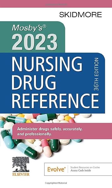 Cover of Mosby's 2023 Nursing Drug Reference (Skidmore Nursing Drug Reference)