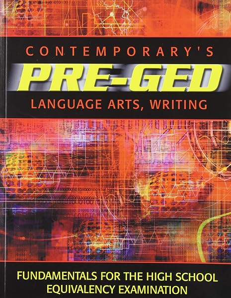 Cover of Contemporary's Pre-Ged Language Arts, Writing (Pre-GED Satellite Book)
