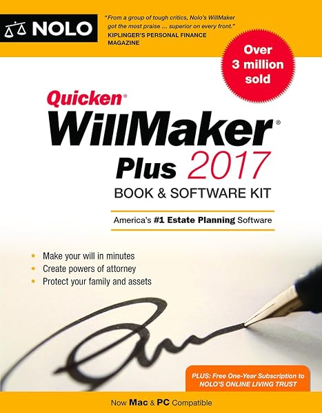 Cover of Quicken Willmaker Plus 2017: Book & Software Kit