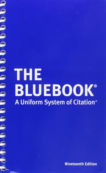 Cover of The Bluebook: A Uniform System of Citation