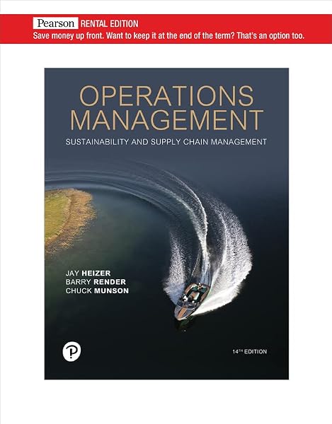 Cover of Operations Management: Sustainability and Supply Chain [RENTAL EDITION]