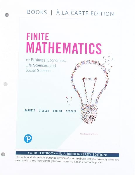 Cover of Finite Mathematics for Business, Economics, Life Sciences, and Social Sciences