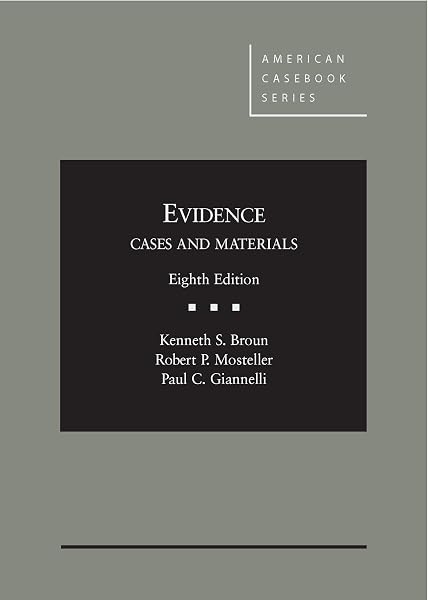 Cover of Evidence (American Casebook Series)