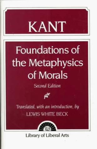 Cover of Foundations of the Metaphysics of Morals