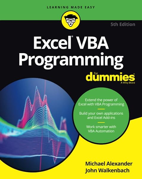 Cover of Excel VBA Programming For Dummies 5th Edition (For Dummies (Computer/Tech))