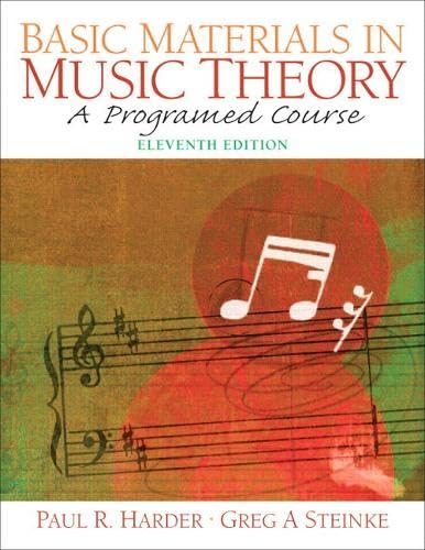 Cover of Basic Materials in Music Theory: A Programed Course (11th Edition)