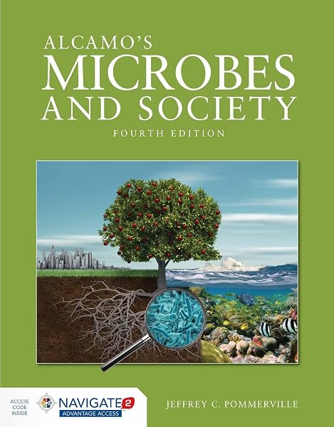 Cover of Alcamo's Microbes and Society: . (Jones & Bartlett Learning Topics in Biology)