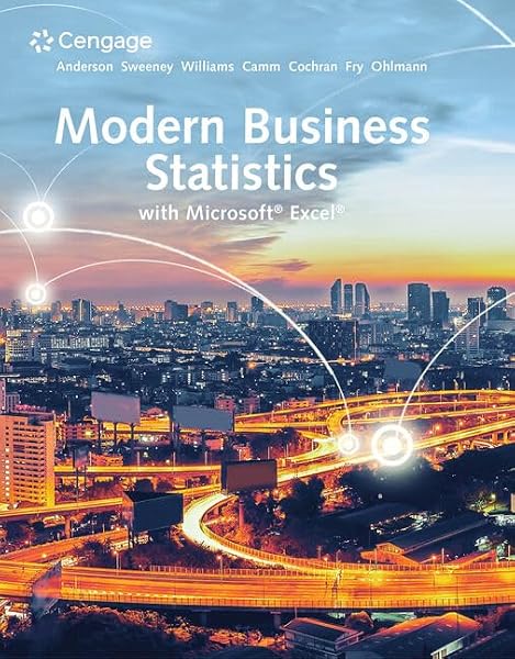 Cover of Modern Business Statistics with Microsoft Excel (MindTap Course List)