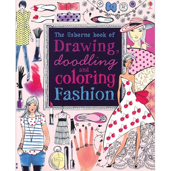 Cover of Drawing, Doodling And Coloring Fashion
