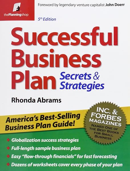 Cover of Successful Business Plan: Secrets & Strategies